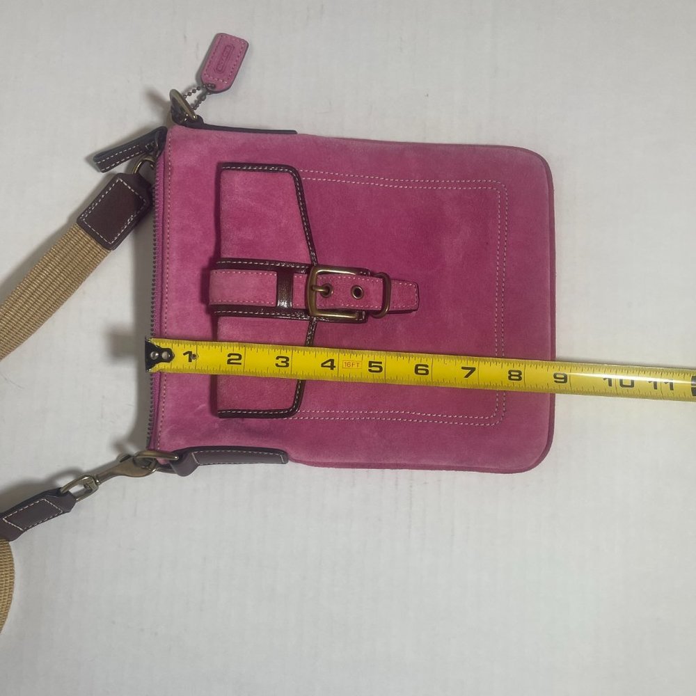 Coach Pink Suede Small Crossbody bag - Picture 9 of 16